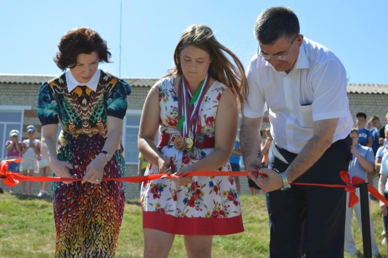 В Новооскольском районе открыли новую спортивную площадку
