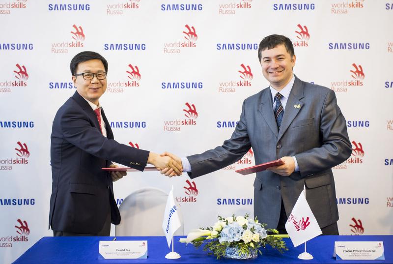 Samsung Electronics объявляет о начале партнерства 
с Движением WorldSkills Russia