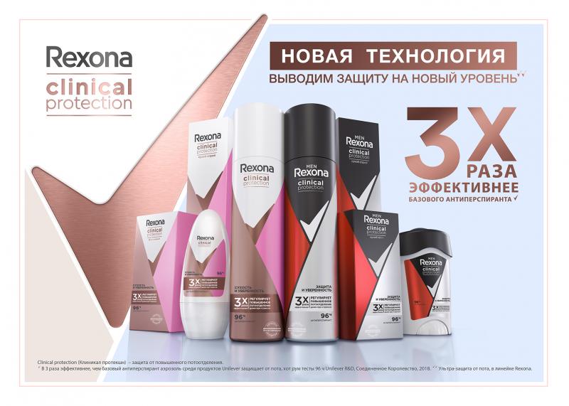 Rexona Clinical Protection – выводим защиту на новый уровень*