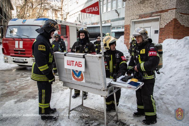 Потушили пожар в Таганском районе Москвы