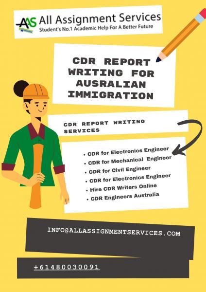 Complete Assistance for writing Reports of CDR for Australia Immigration