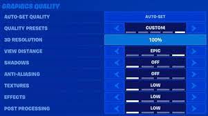 Best fortnite settings