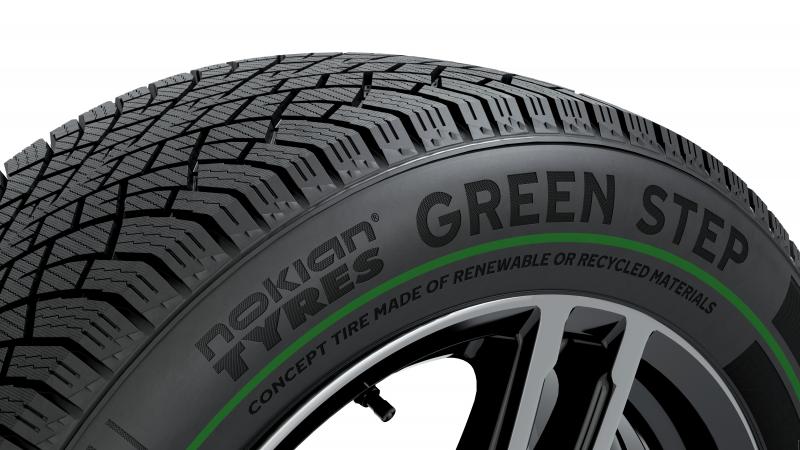 Компания Nokian Tyres представила концептуальную шину Green Step, созданную из переработанных и возобновляемых материалов   