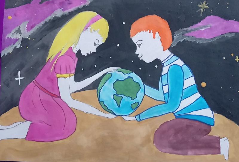 В АлтГПУ поступило около девятисот работ на краевой школьный конкурс рисунков «Экология и я»
