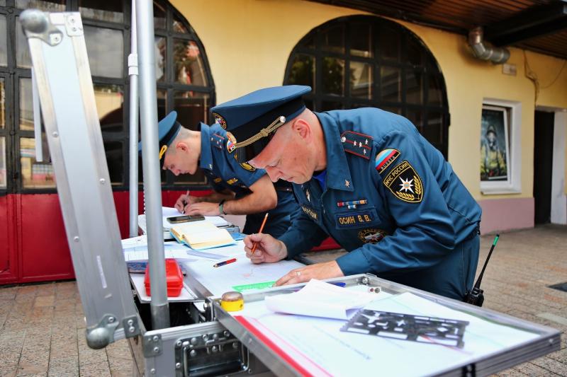 Управление по ЦАО ГУ МЧС России по г. Москве приняло участие в тренировке оперативных штабов пожаротушения