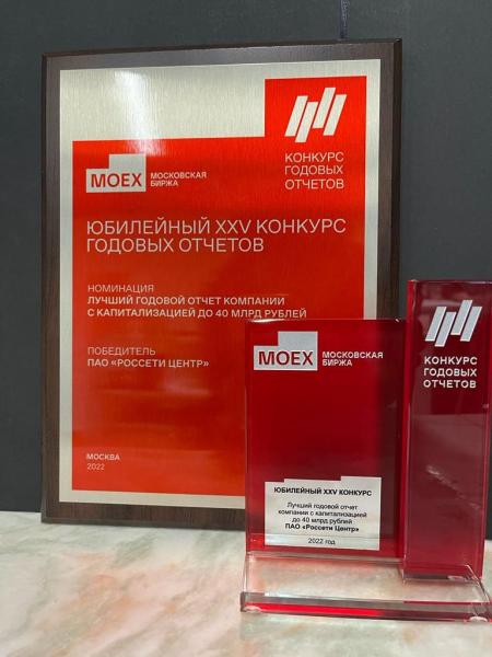 Годовые отчеты «Россети Центр» и «Россети Центр и Приволжье» за 2021 – лучшие среди компаний с капитализацией до 40 млрд рублей