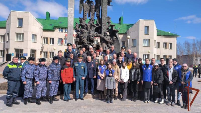 Сотрудники Росгвардии приняли участие в памятном мероприятии, посвященном 37-ой годовщине аварии на Чернобыльской АЭС
