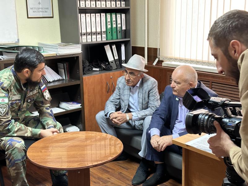 В Ингушетии росгвардейцы встретились с ветеранами ведомства
