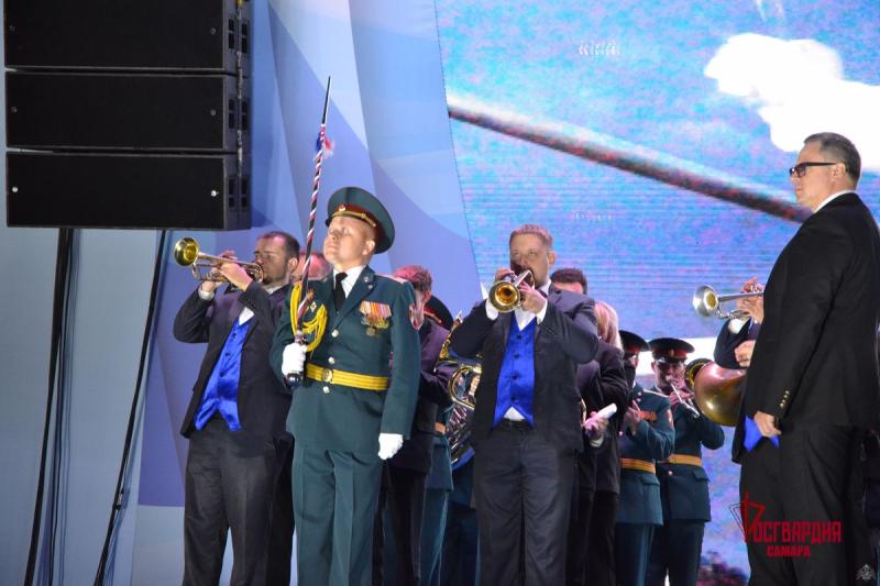 В Самаре военные музыканты Росгвардии приняли участие в праздновании Дня города