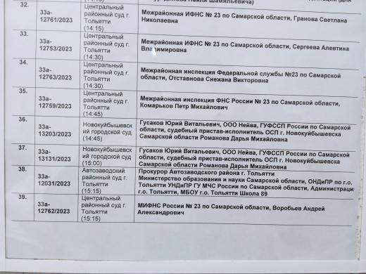 14.11.2023 г. промежуточная победа  в Самарском областном суде в Административной судебной коллегии