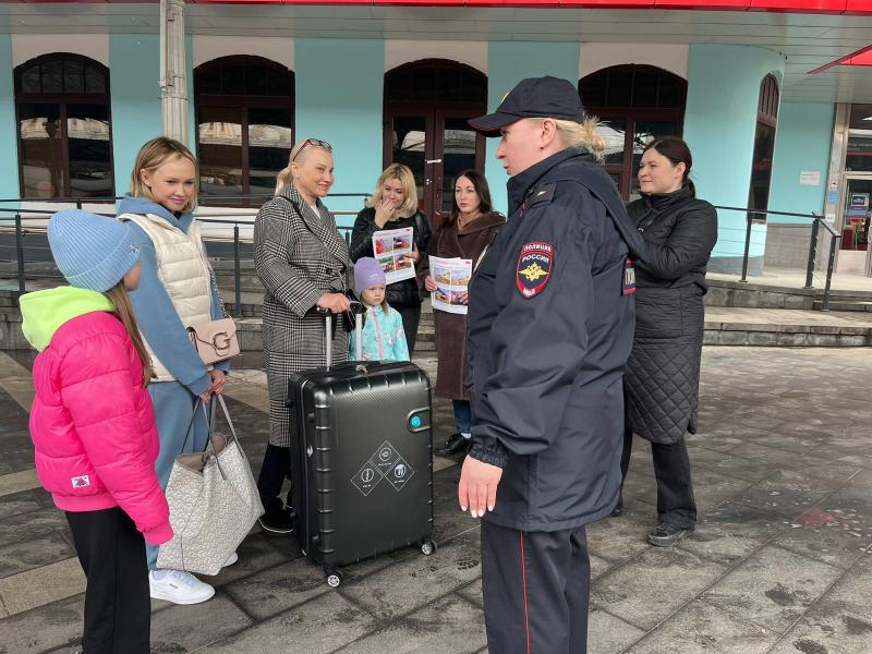 На Белорусском вокзале столицы состоялась акция «Безопасность»