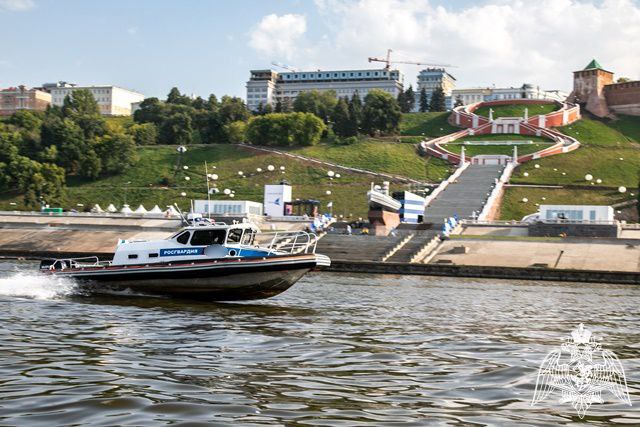 Экипажи катеров спецподразделений Управления Росгвардии по Нижегородской области патрулируют акваторию Волги и Оки