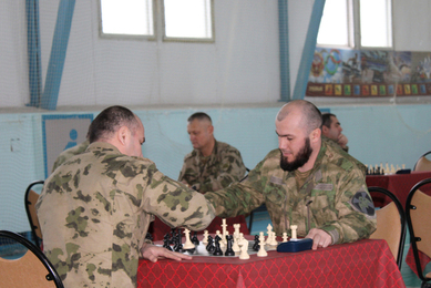 В Грозном состоялся чемпионат по шахматам среди военнослужащих Росгвардии