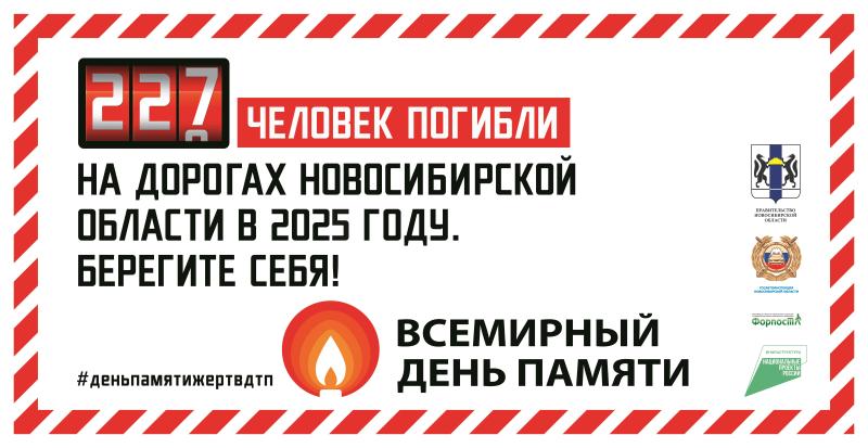 В канун Всемирного дня памяти жертв ДТП   в Новосибирске  
пройдет специальная акция «Последняя парковка».
