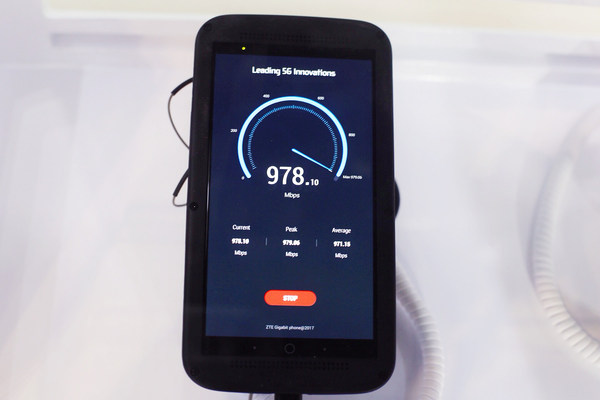 Gigabit Phone – первый в мире смартфон со скоростью загрузки данных до 1 Гб/с от ZTE