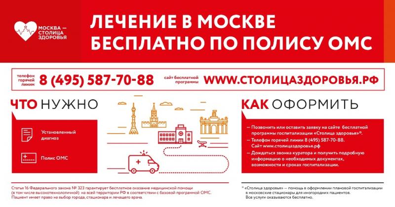 Как жители Волгоградской области могут бесплатно и без проблем получить плановое лечение в ведущих стационарах Москвы